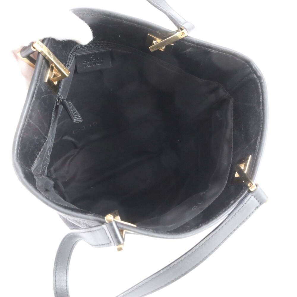 Gucci GG Canvas 002 1099 Leather Tote Bag, Handbag, Shoulder Black, Women's - Picture 7 of 9